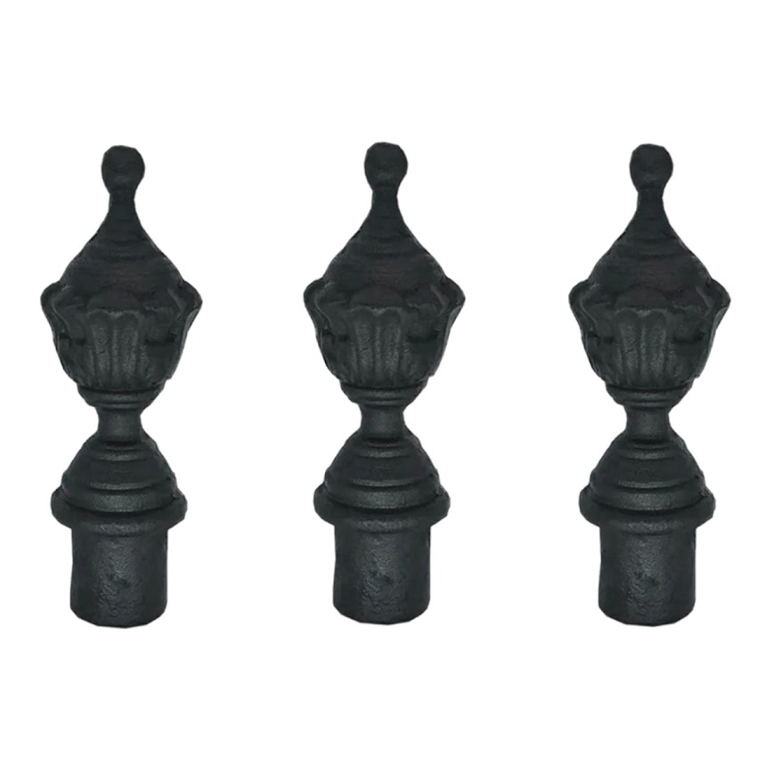 Kit 3 Pinhas Ferro Fundido N10 Para Grade Portão Sacada Muro