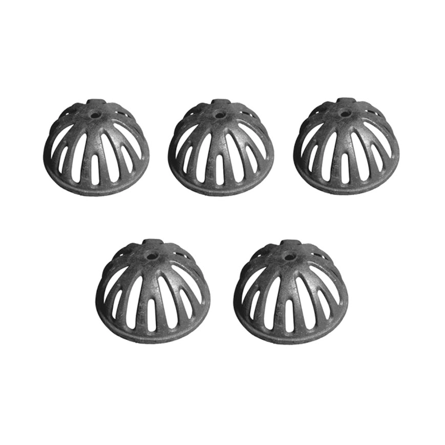 Kit 5 Ralos Semi Esférico Tipo Abacaxi 150mm Diâmetro 6 Pol