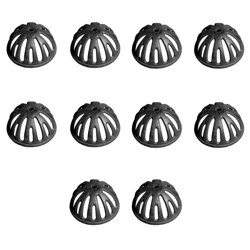 Kit 10 Ralos Semi Esférico Tipo Abacaxi 150mm Diâmetro 6 Pol