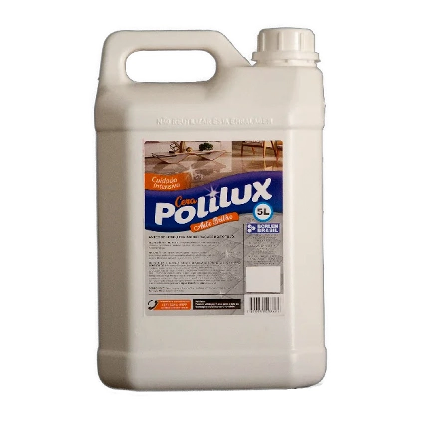 Cera Auto Brilho Emulsionada Proteção Carnaúba Polilux 5l