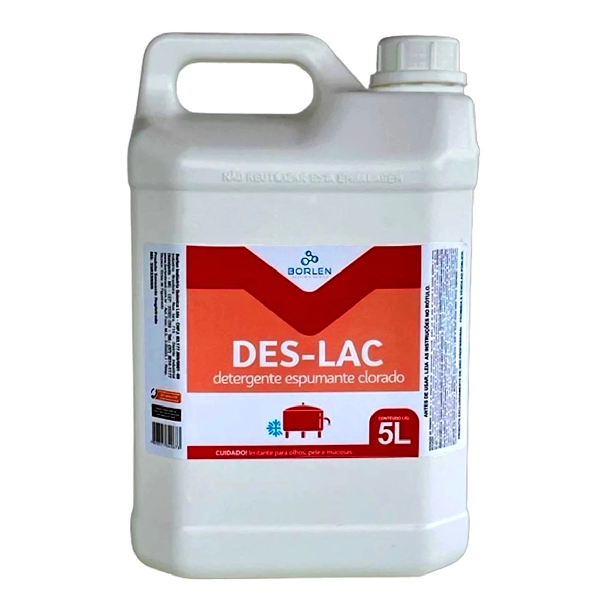 Detergente Espumante Clorado Deslac Neutro Concentrado 5l