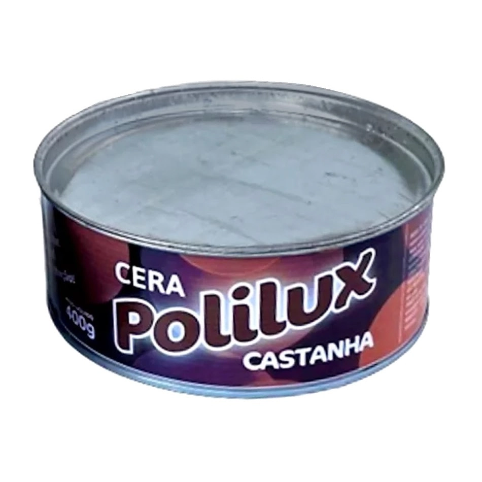 Cera Pastosa Polilux Para Móveis Madeira Lata Castanha 400g