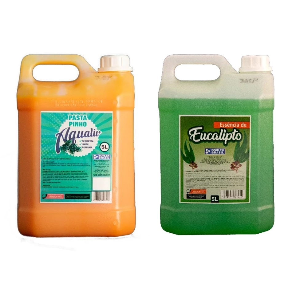 Kit Pasta Pinho Aqualiv E Essência Eucalipto Concentrado 5l