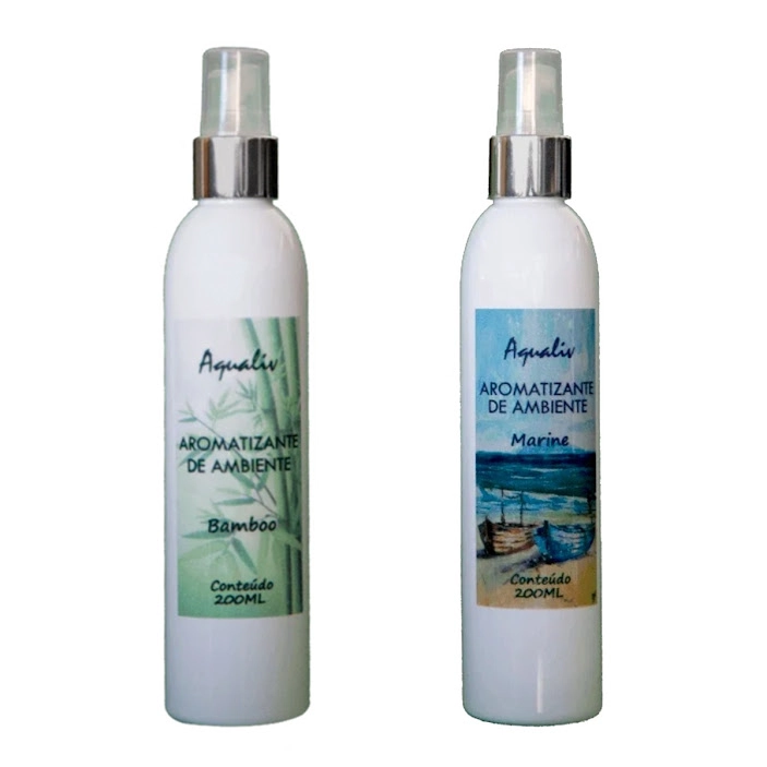 Kit 2 Aromatizador De Ambiente Acqua Marine E Bamboo 200ml