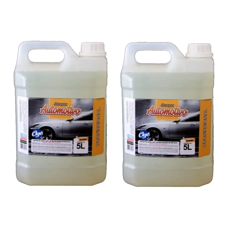 Kit 2 Shampoo Automotivo Líquido Ogê Limpa Sujeira Brilho 5l
