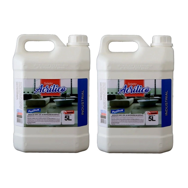 Kit 2 Selador Acrílico Polilux Segurança Tráfego E Brilho 5l