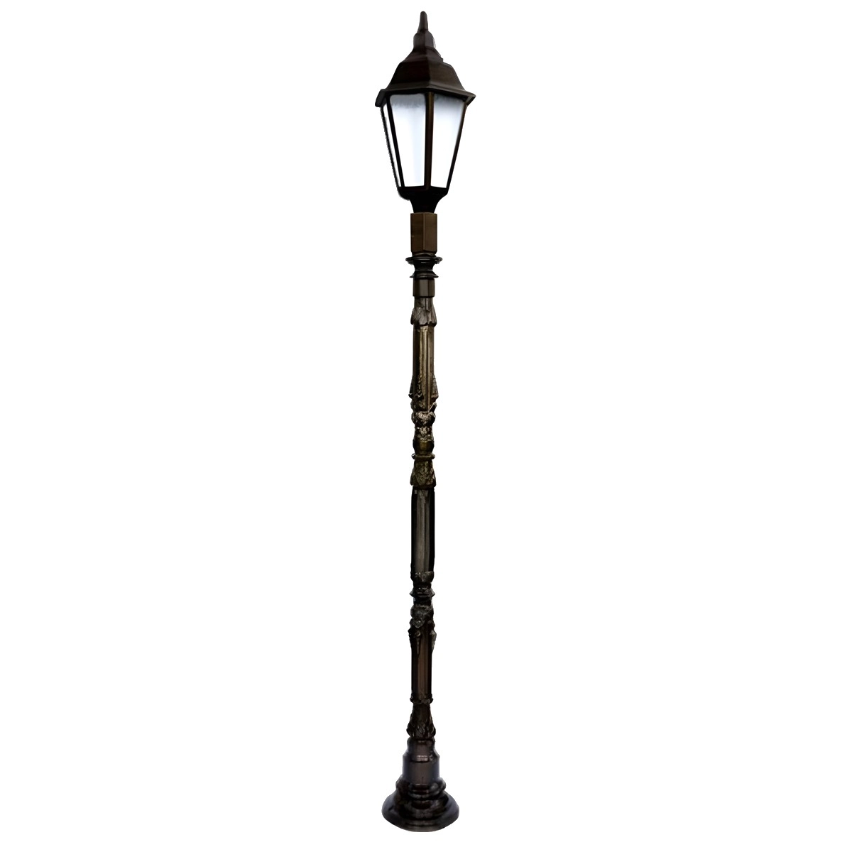Poste Colonial De Jardim Blumenau De Alumínio Fundido 246cm