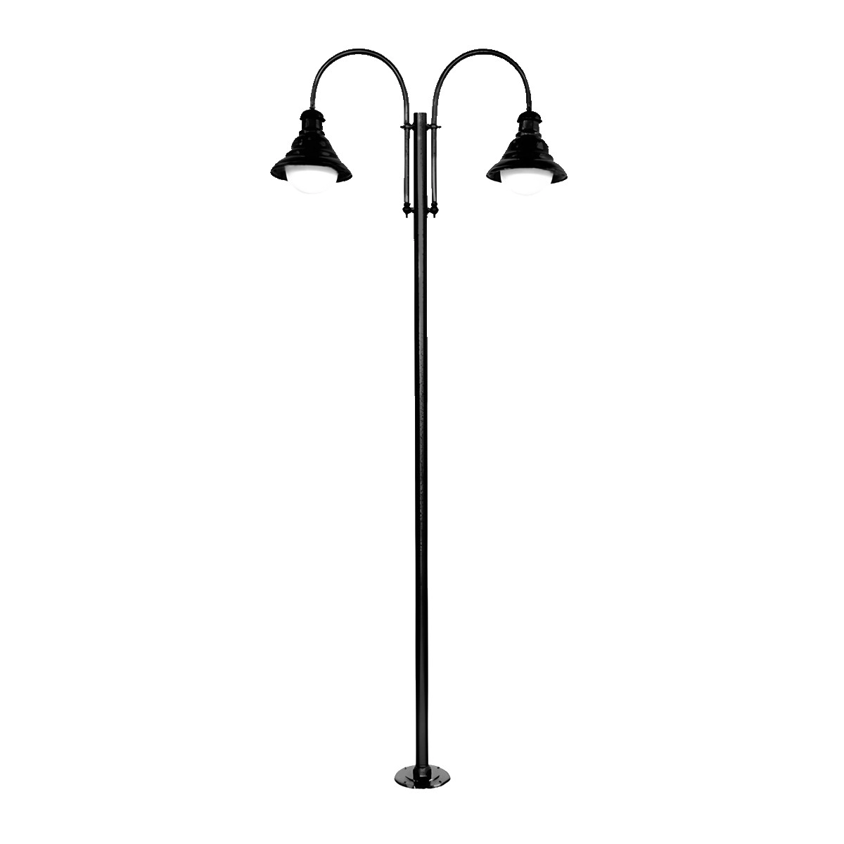 Poste Colonial De Jardim Ipanema De Alumínio Fundido 265cm