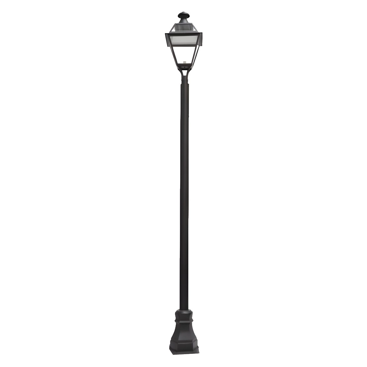 Poste Colonial De Jardim Manaus De Alumínio Fundido 416cm