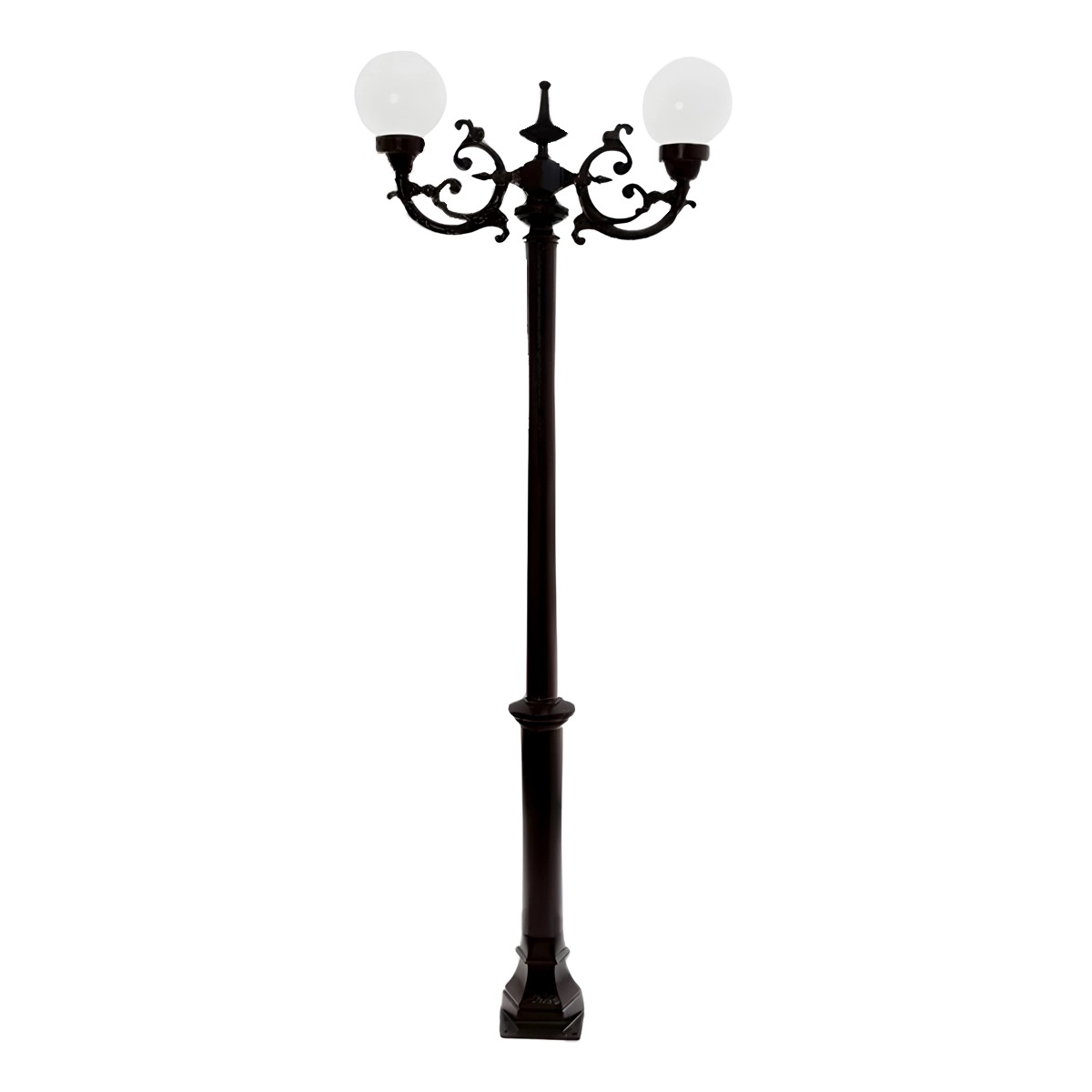 Poste Colonial De Jardim Petrópolis Alumínio Fundido 213cm