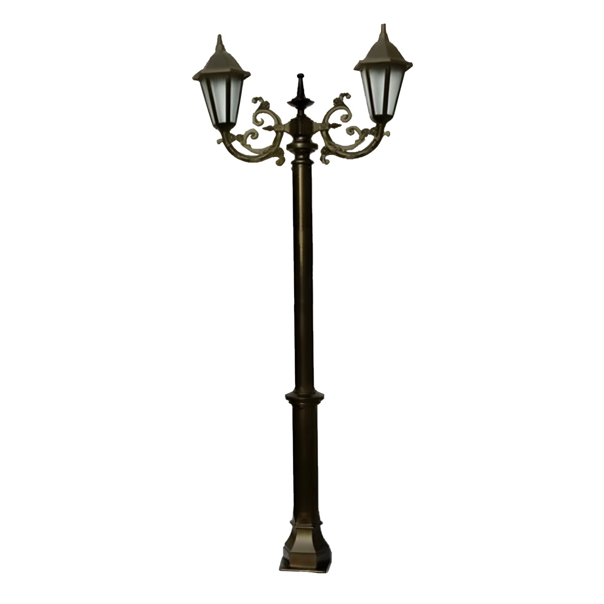Poste Colonial De Jardim Porto Alegre Alumínio Fundido 226cm
