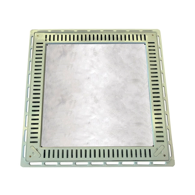 Tampa Casa Máquina Piscina Rebaixada Simples Grelha 80x80 B1