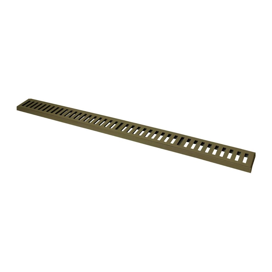 Ralo Grelha Linear Com Caixilho Em Alumínio Fendi 10x100cm
