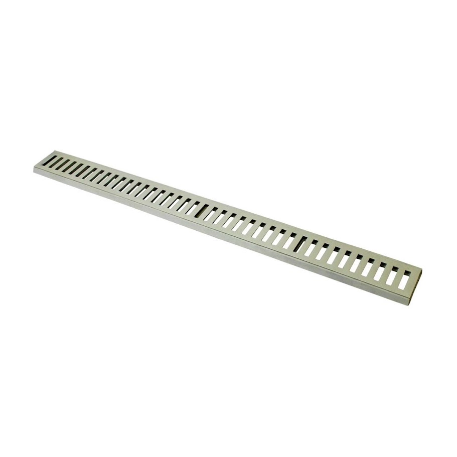 Ralo Grelha Linear Com Caixilho Em Alumínio Bege 20x100cm