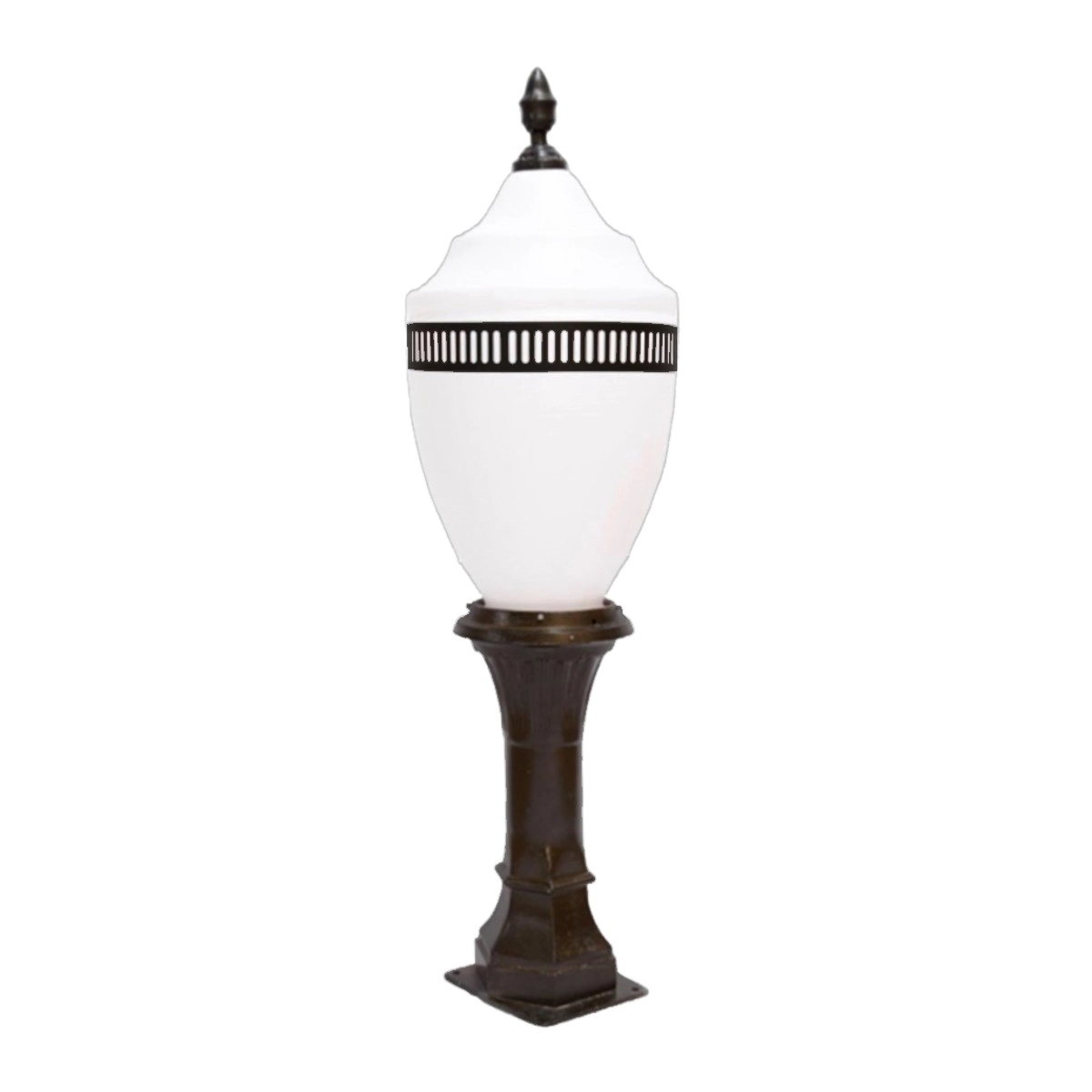 Poste Belmonte Colonial Jardim Praça Alumínio Fundido 120cm