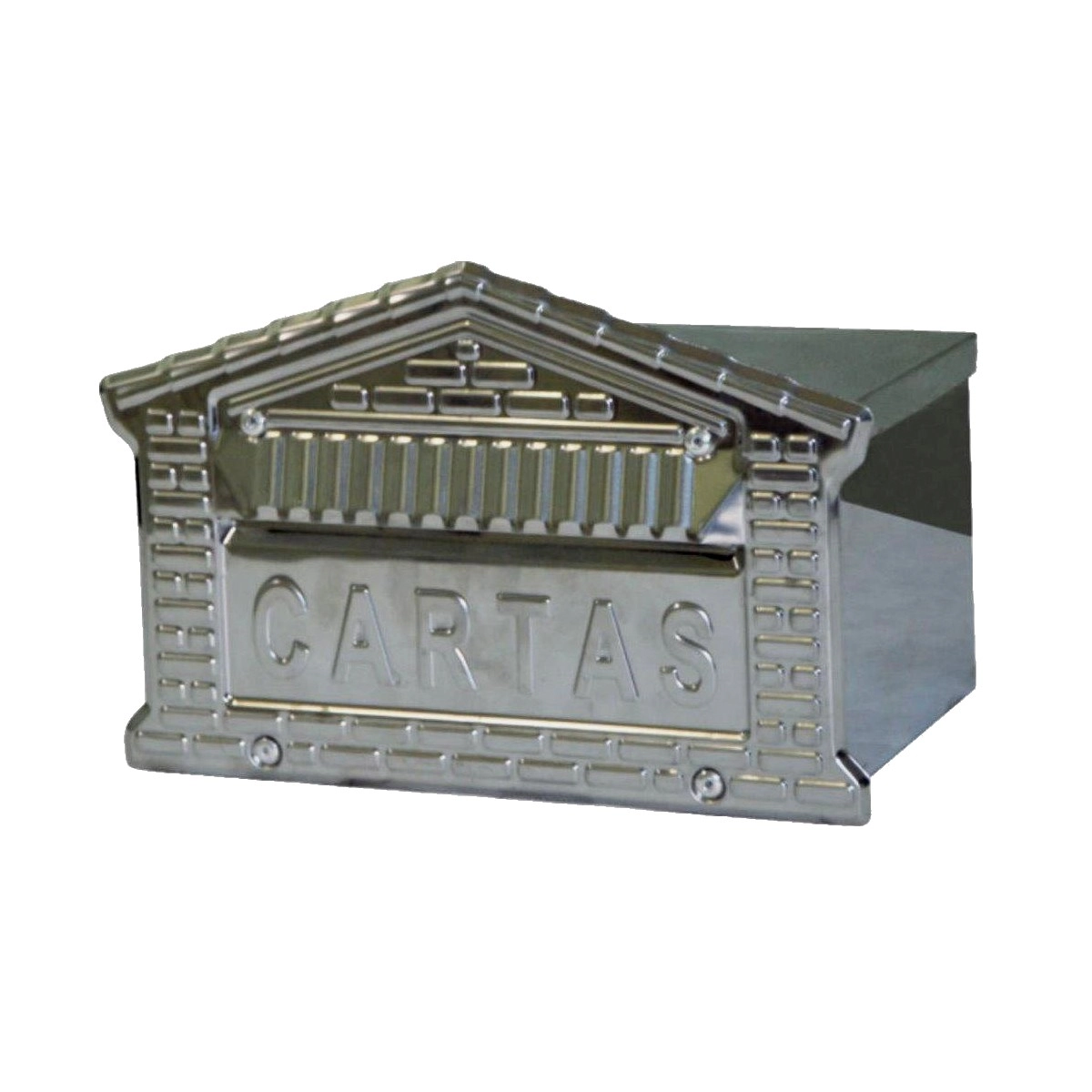 Caixa De Correio Cartas Tijolinho Inox Embutir 15x21x12cm