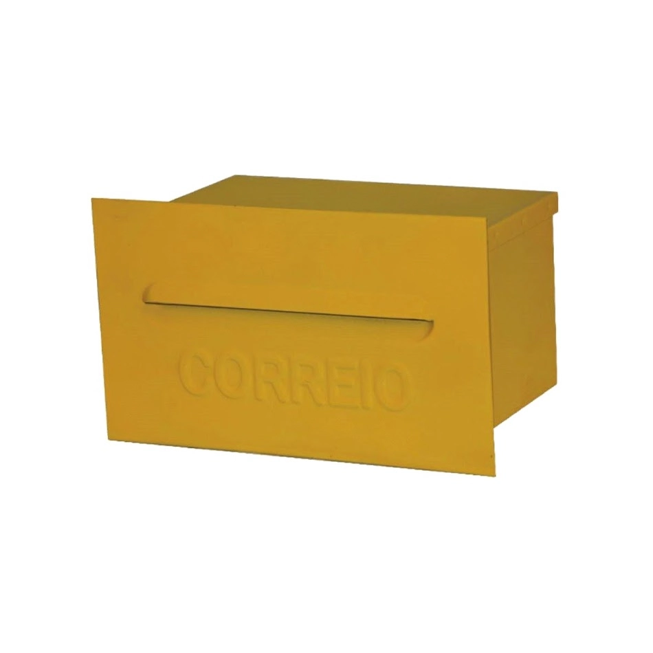 Caixa De Correio Cartas Brasileirinha Embutir 15x21x12cm