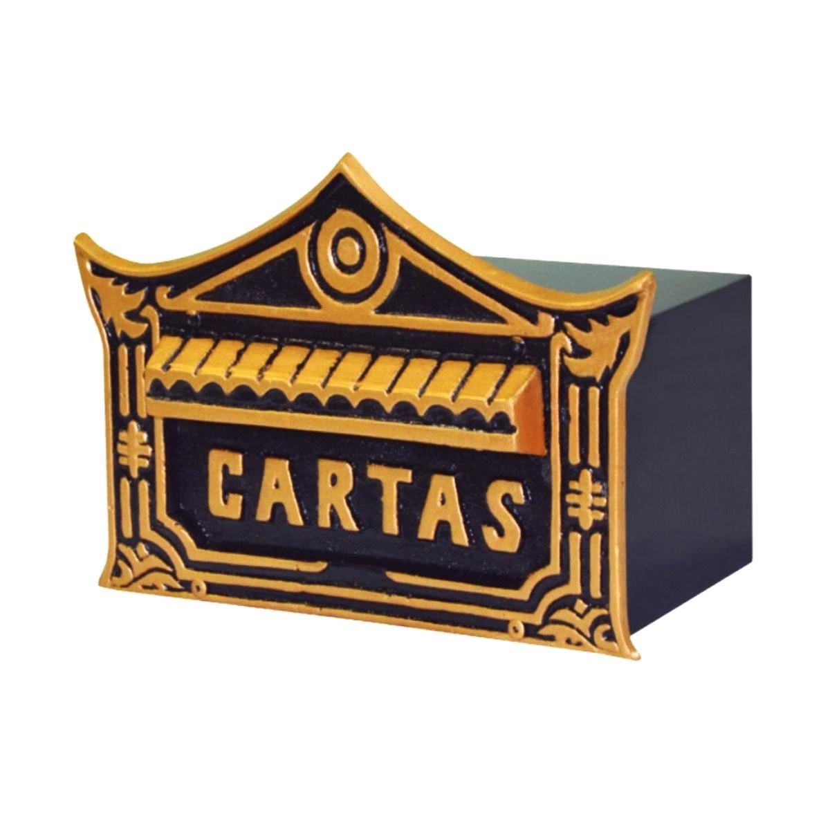Caixa De Correio Para Cartas Chinesa Ouro Detras 15x25x12cm