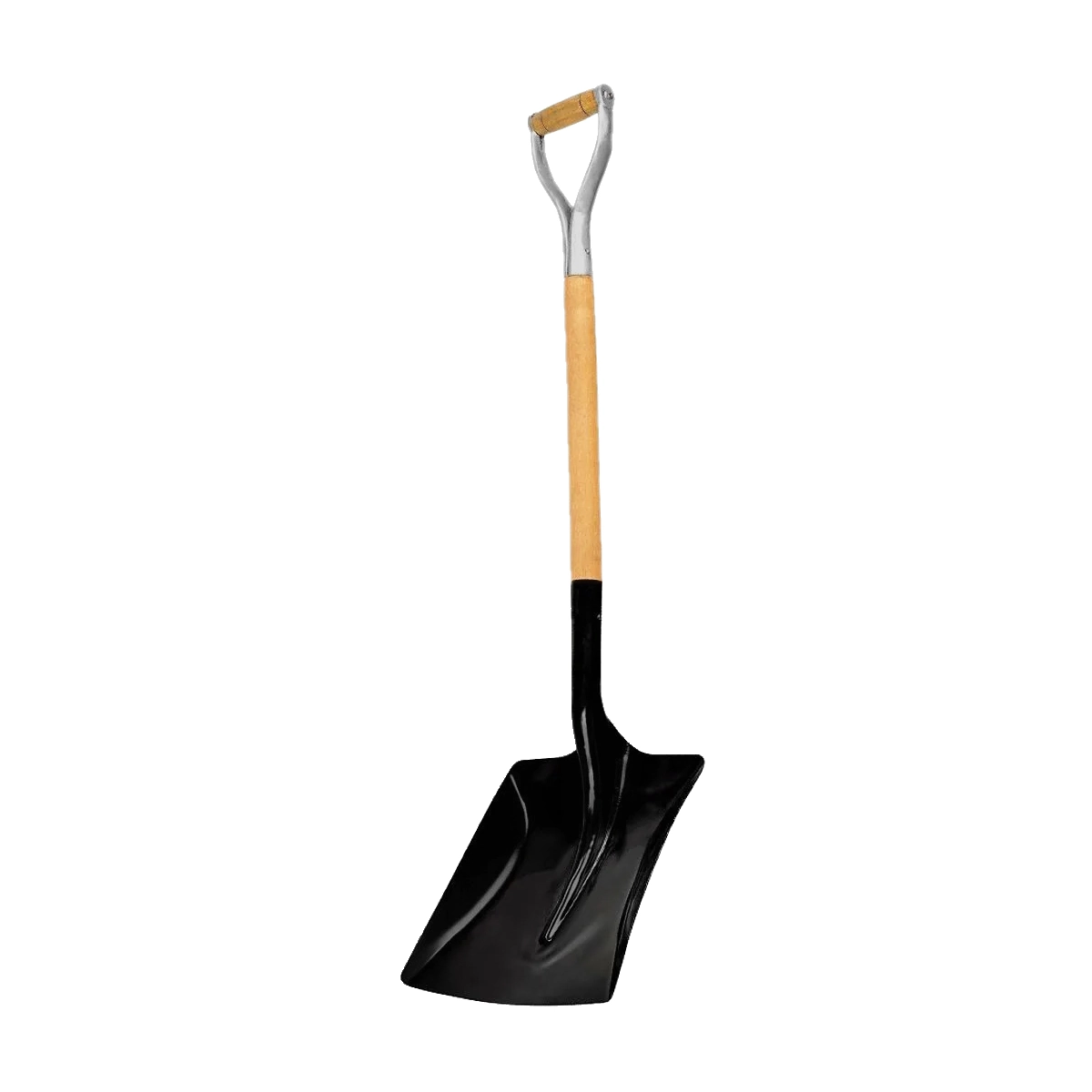 Pá Quadrada Construção Em Aço Carbono Cabo Metal N04 106cm