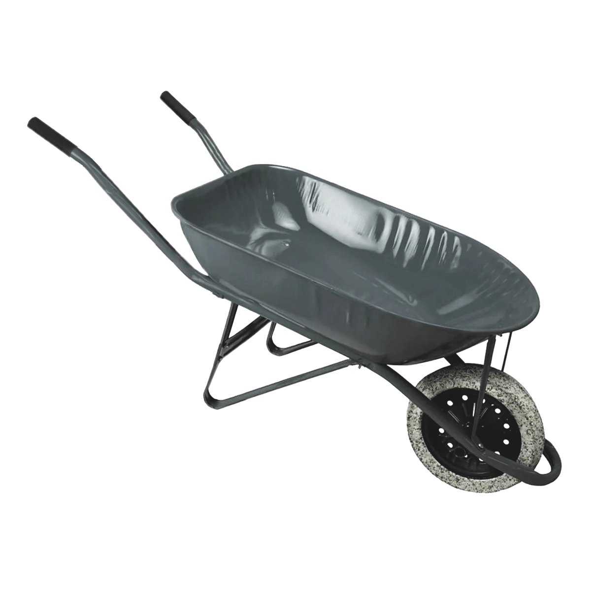Carrinho De Mão Em Aço Carbono Pneu Maciço Chapa 24mm 60l