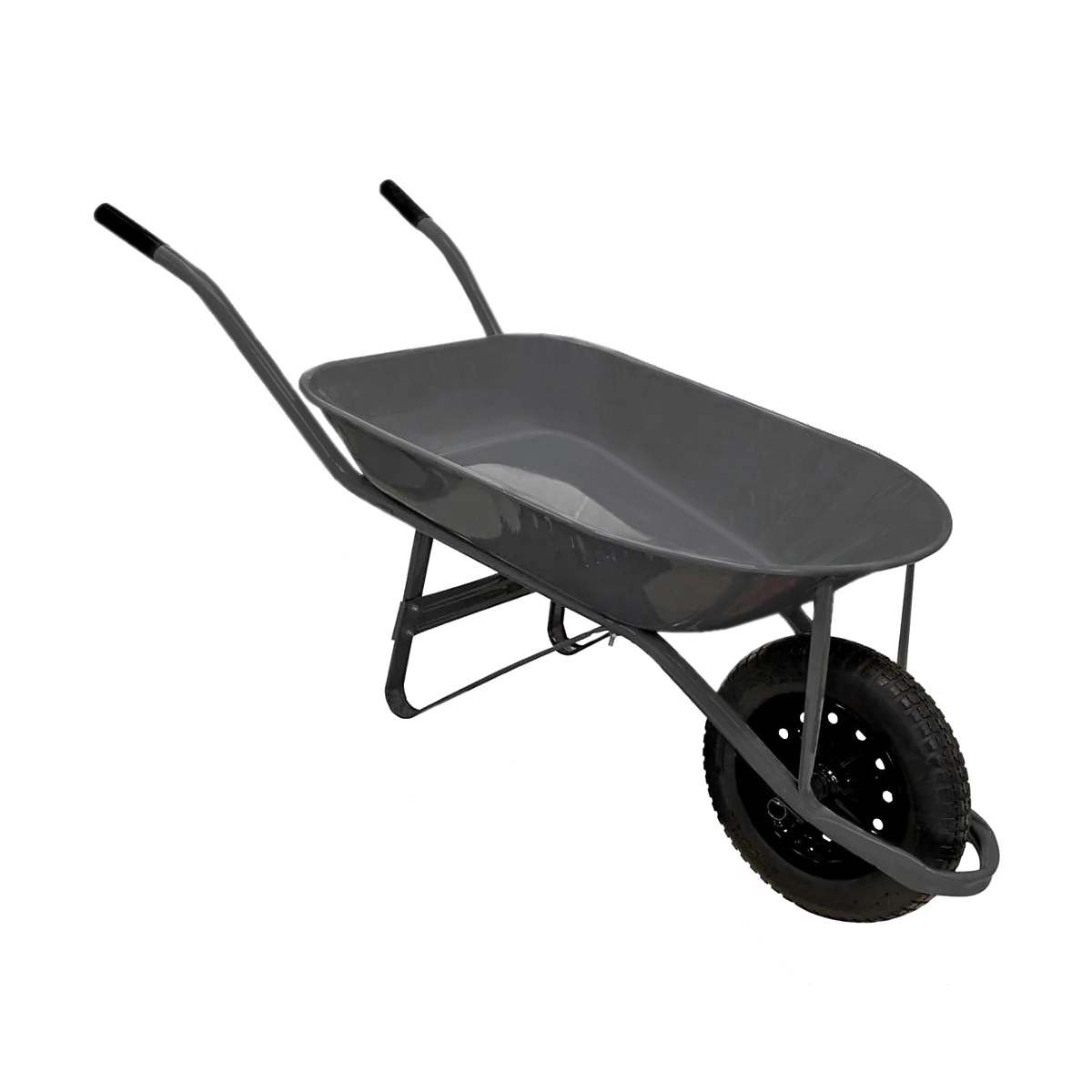 Carrinho De Mão Em Aço Carbono Pneu E Câmara Chapa 24mm 60l