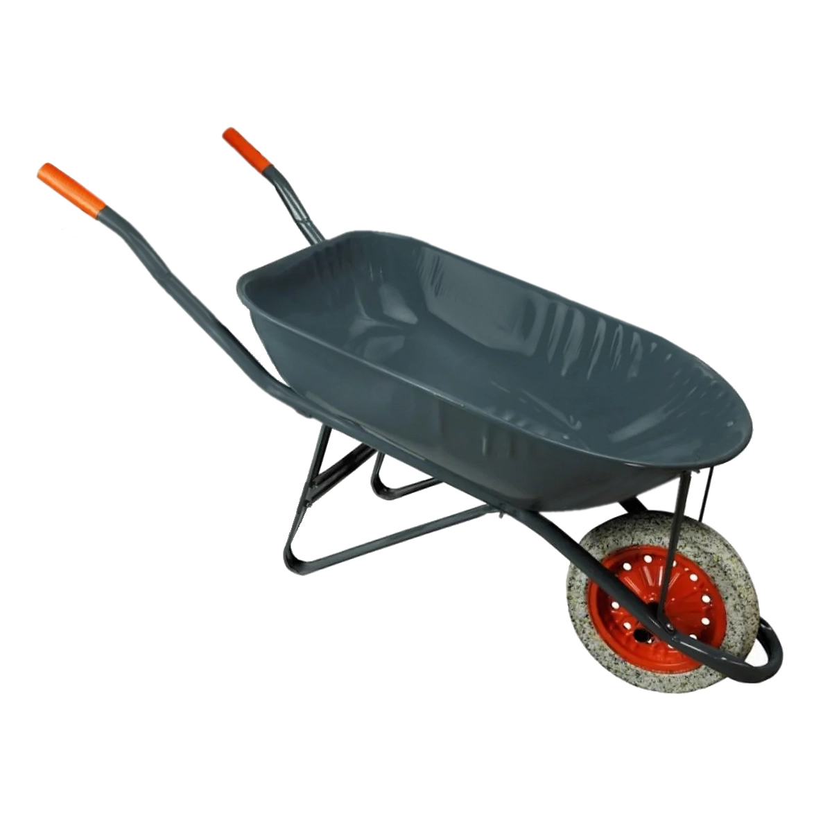 Carrinho De Mão Em Aço Carbono Pneu Maciço Chapa 26mm 60l