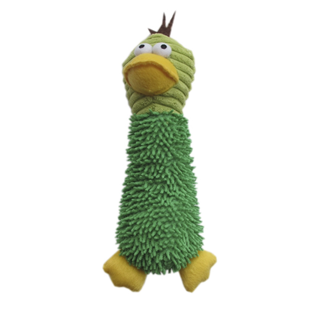Brinq Pelucia Pato Maluco Sonoro Verde