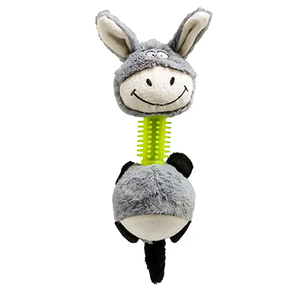 Brinq Pelucia Mordedor Burrinho Savana