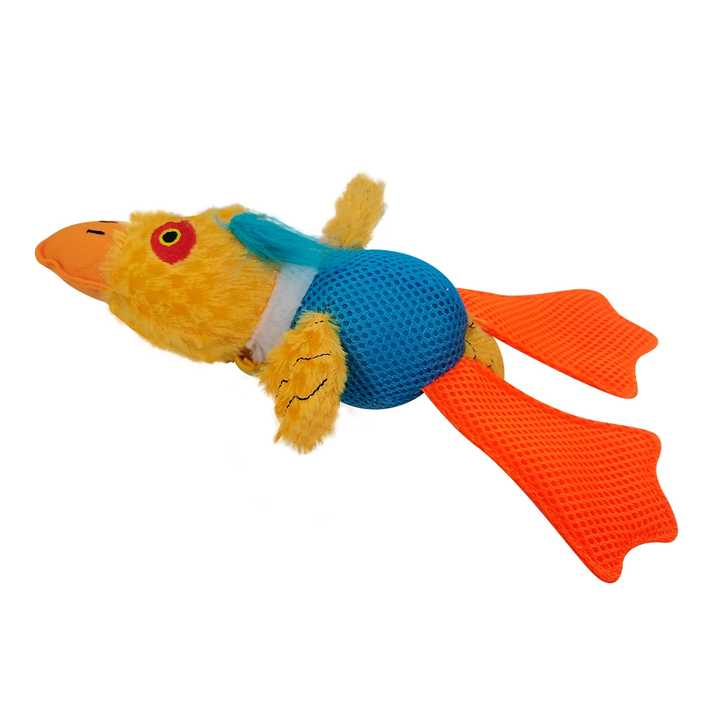 Brinquedo Caes Pelucia Pato Voador