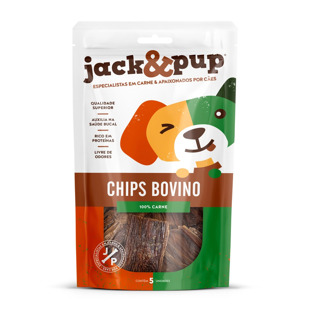 J P Chips Bovino Esofago 5un