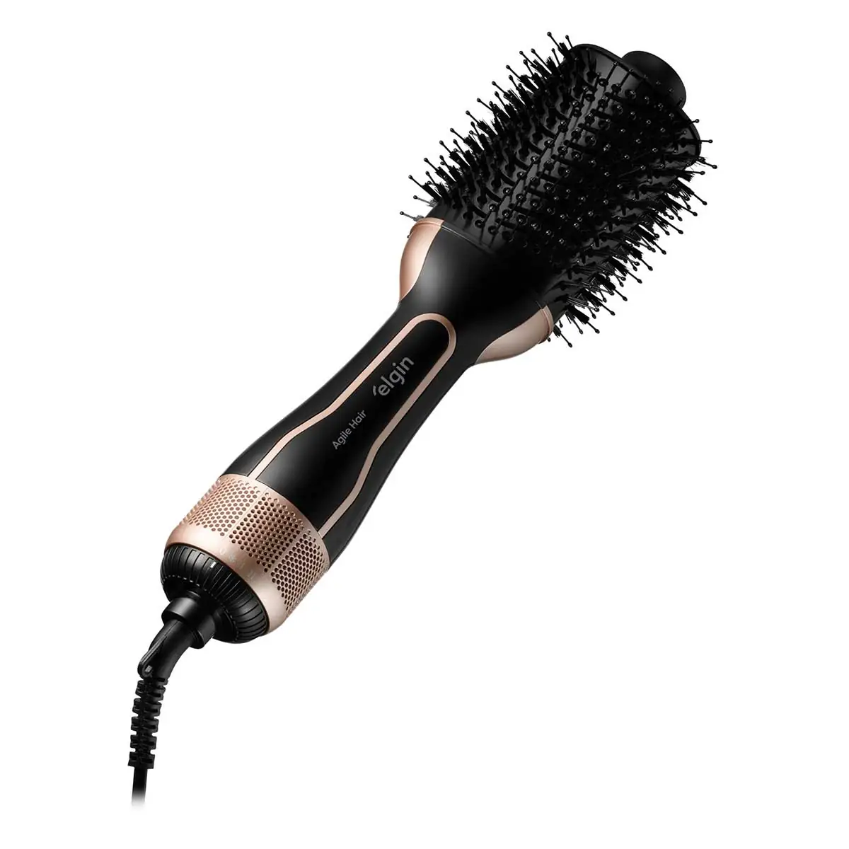 Escova Modeladora Rotativa 1200W 3 Velocidades Elgin Agile Hair 4 em 1 Placas de Cerâmica Bivolt