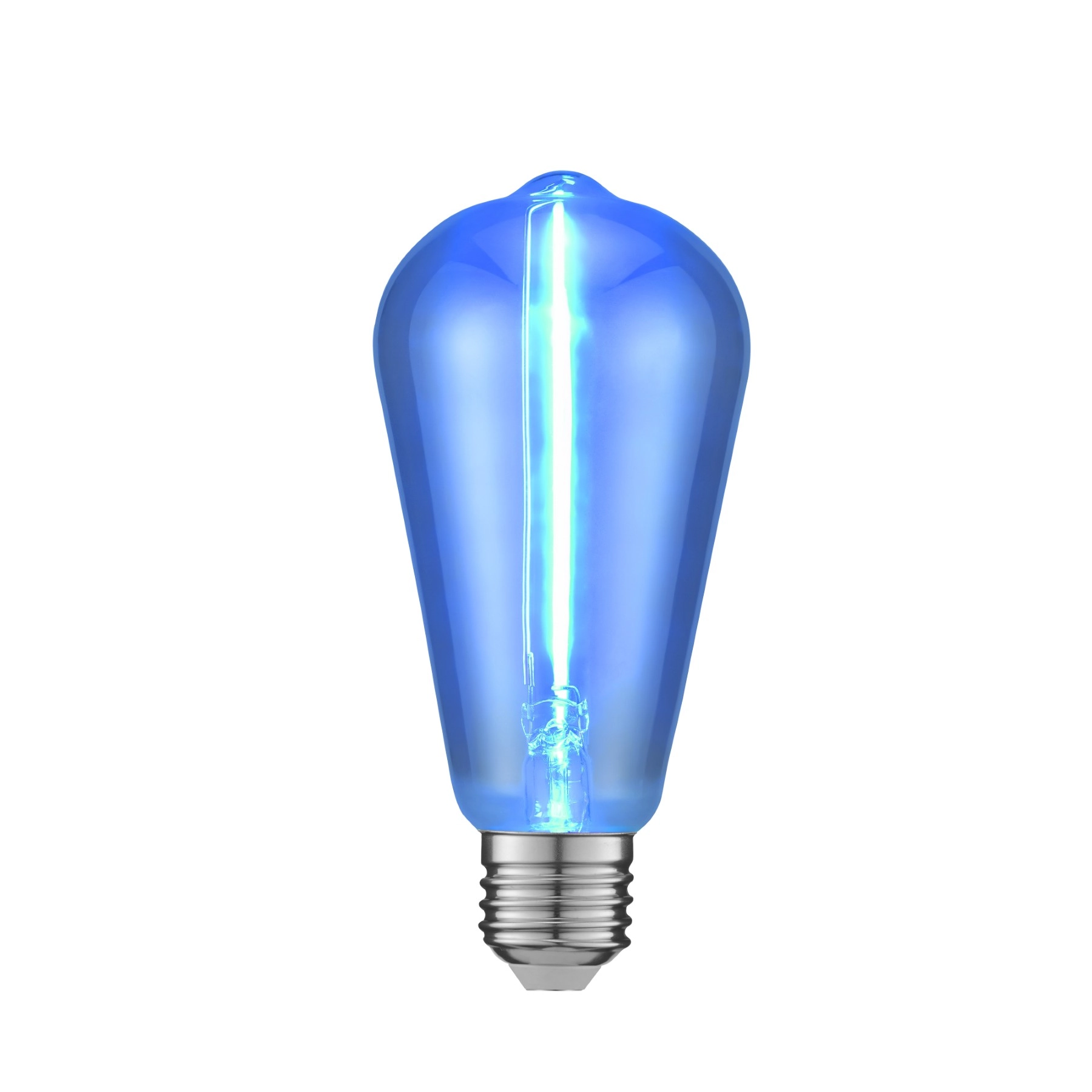 Lâmpada de LED Filamento E27 Pêra 1W 50lm Luz Azul Bivolt Elgin