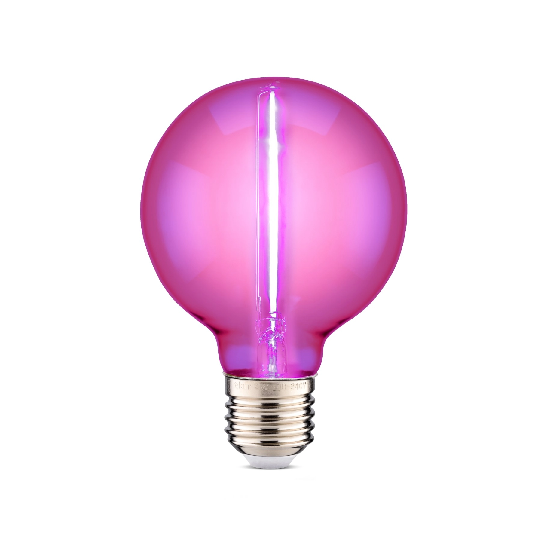 Lâmpada de LED Filamento E27 Globo 1W 50lm Luz Rasa Bivolt Elgin
