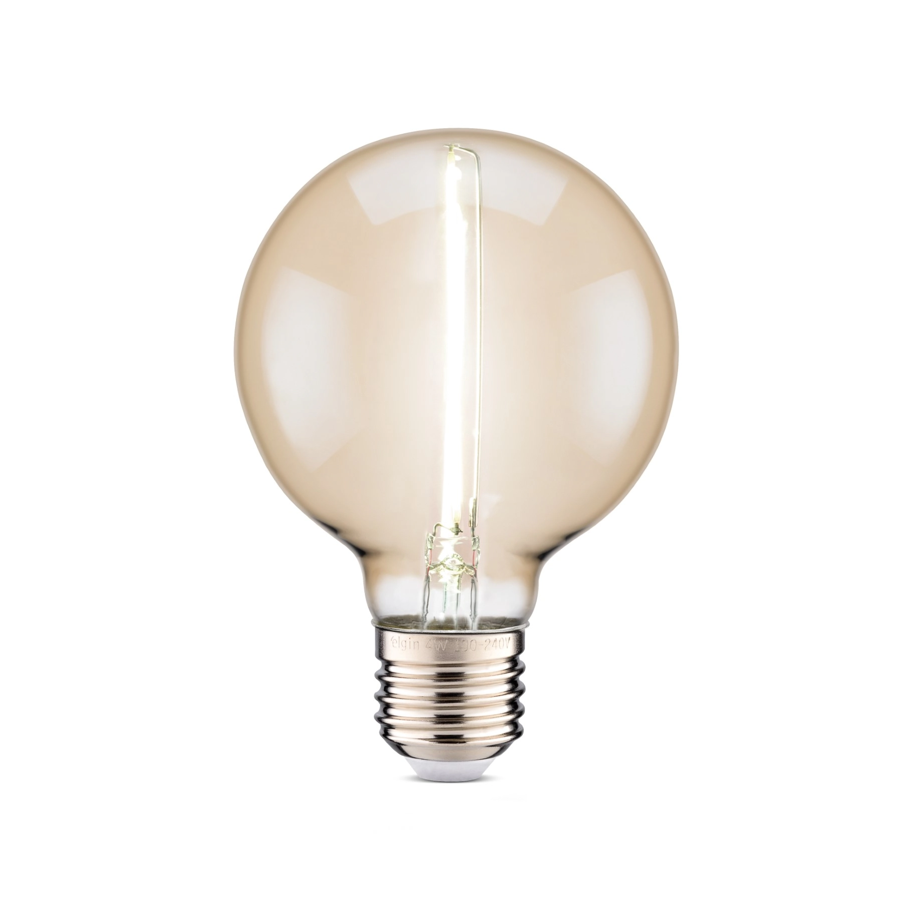 Lâmpada de LED Filamento E27 Globo 1W 50lm Luz Branca Bivolt Elgin