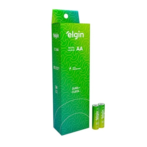 Tubo Elgin C/ 24 Pilhas Aa Alcalinas