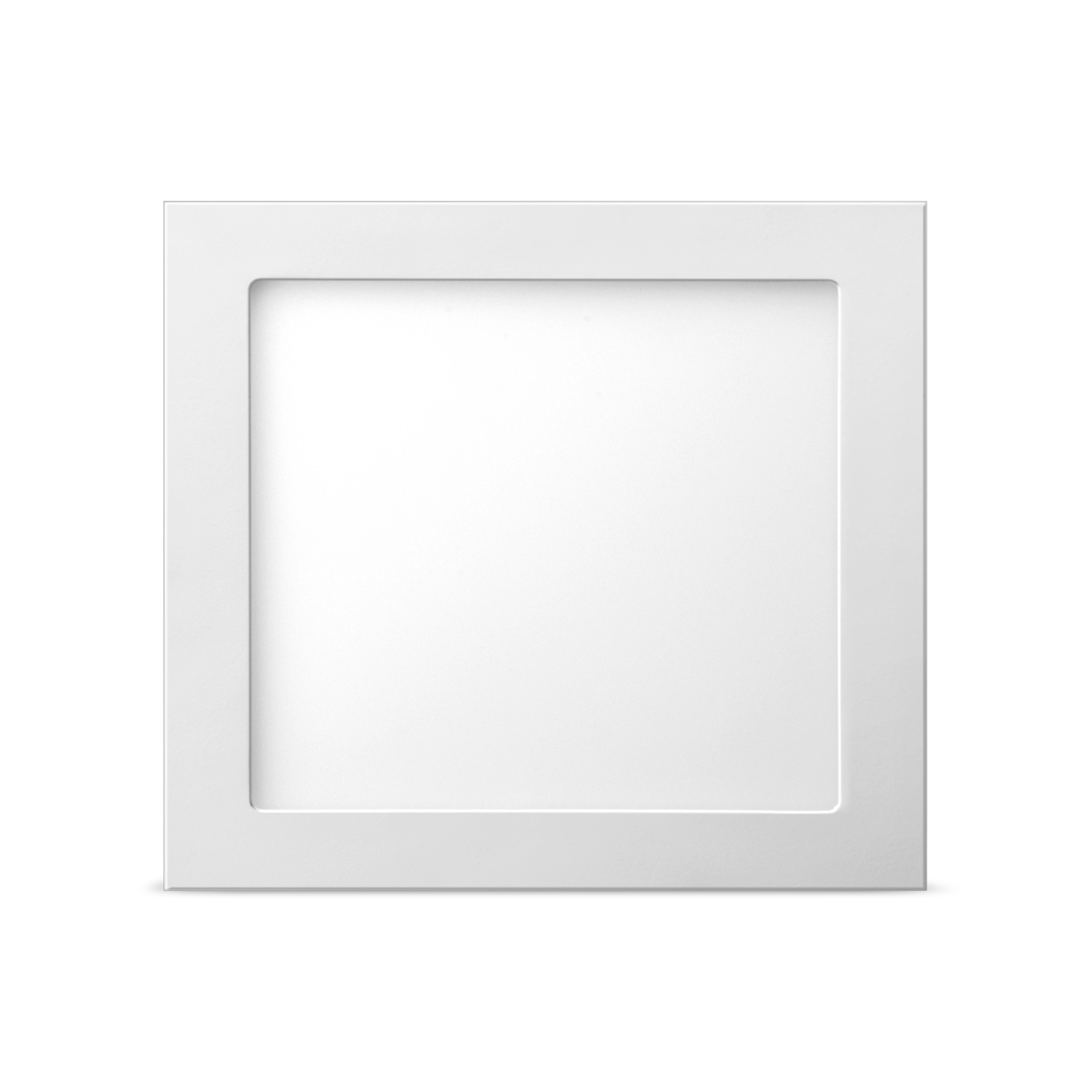 Painel de Led Embutir Quadrado Luz Amarela 12W Elgin 18x18cm Branco Bivolt