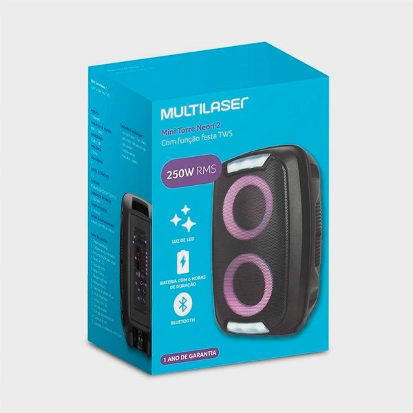 Caixa Som Multilaser Sp400 Min Tor 250w
