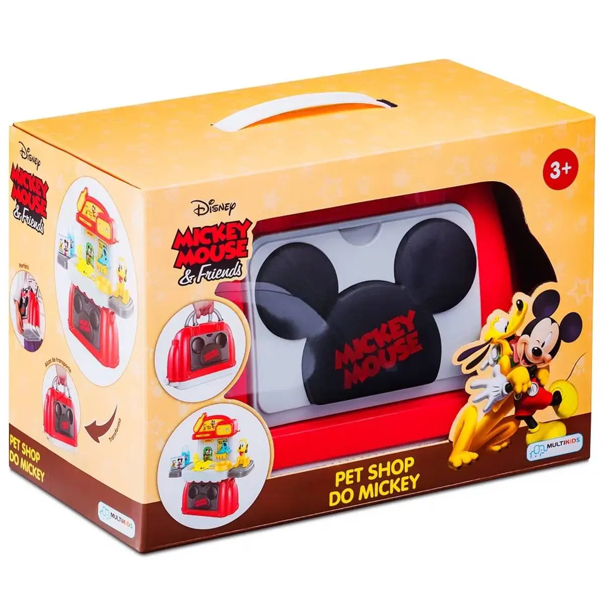 Pet Shop do Mickey Brinquedo Maleta 3 em 1 MultiKids