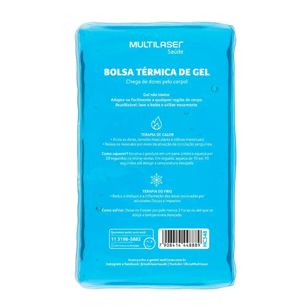 Bolsa Térmica Transparente em Gel - Tamanho M - Multi Saúde - HC348
