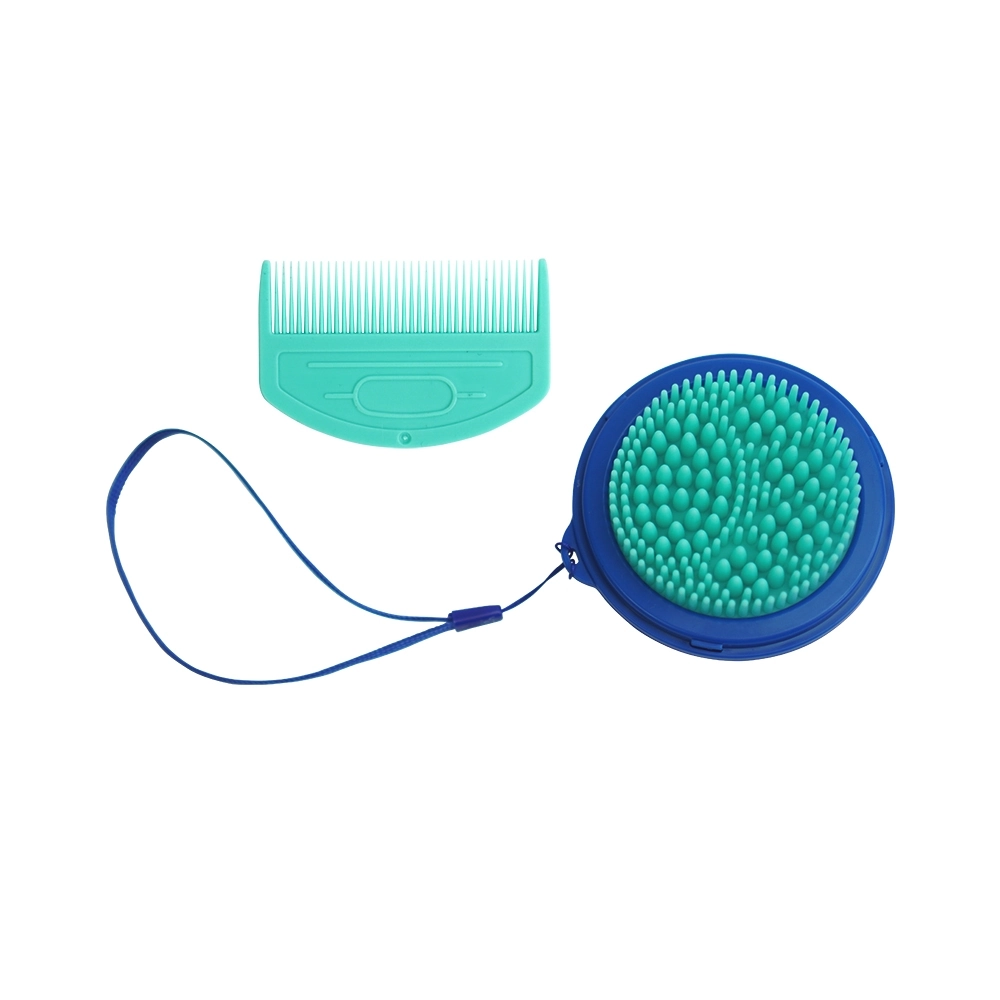 Escova Portatil P Banho Blue Double Soft
