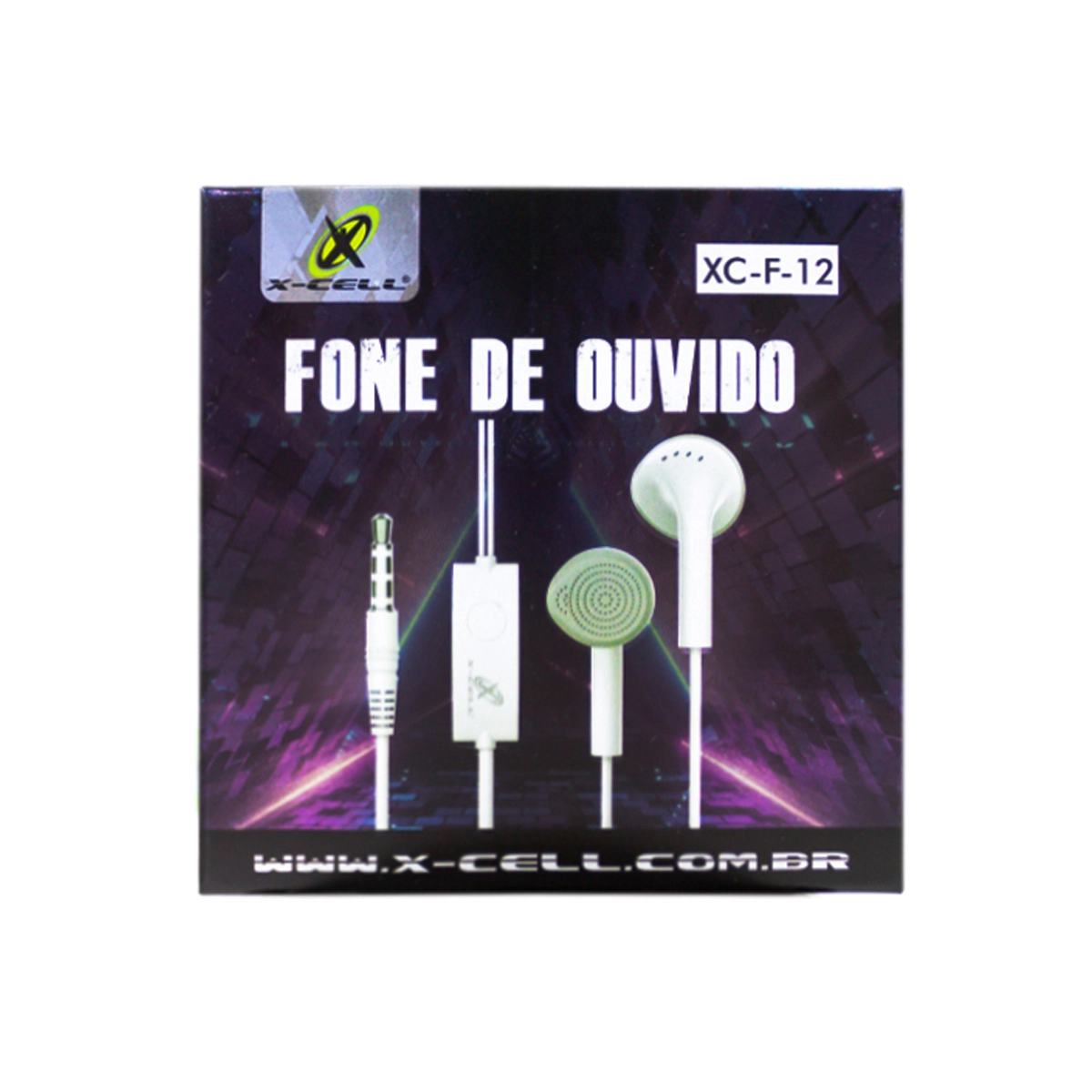 Fone Ouvido Stereo C Atend Plug P2 Branco Xc F 12 B Comercial Bella