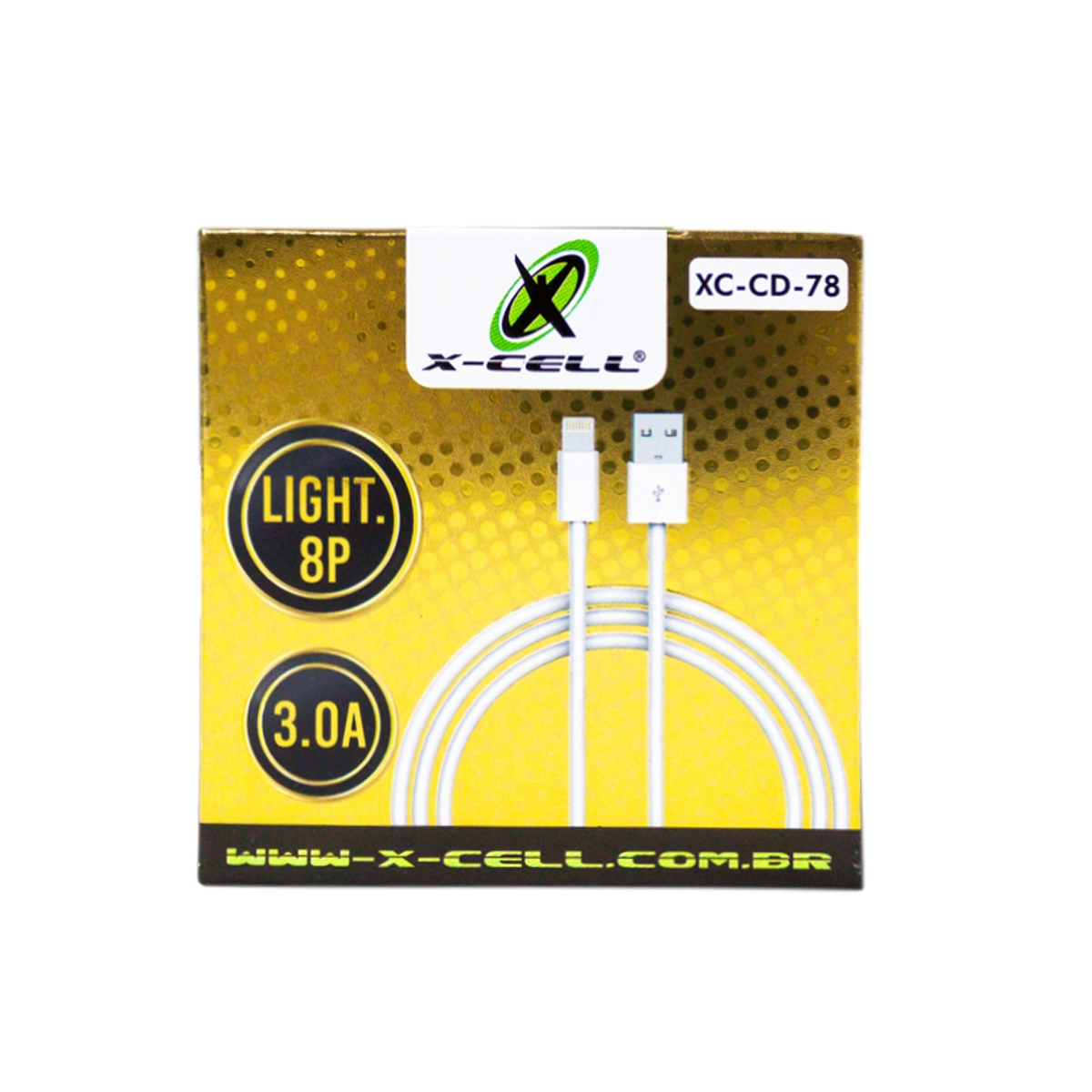 Cabo De Dados Usb Light 8p 3.01a 1.0m Xc Cd 78 Comercial Bella