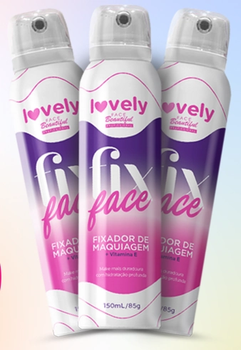 Fixador Maquiagem Aerosol Fix Face Lovely Fb450 U Face Beautiful