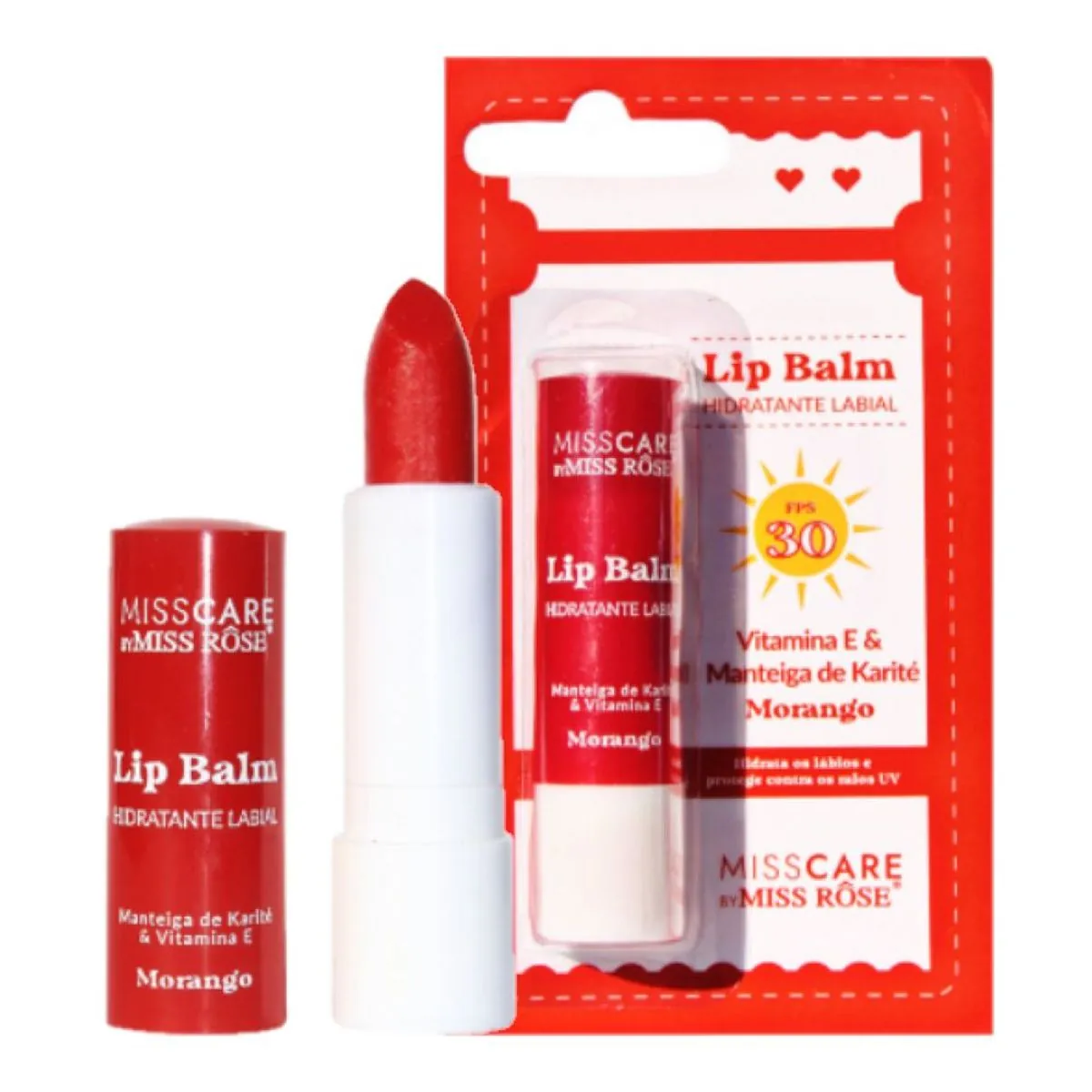 Lip Balm Morango - Mr038 - Miss Rose