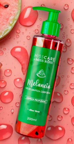 Gel Limpeza Corporal Melancia 850 Miss Rose