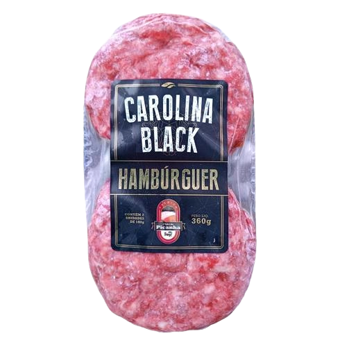 Hamburguer Carolina Black Bovino Angus/hereford 360g