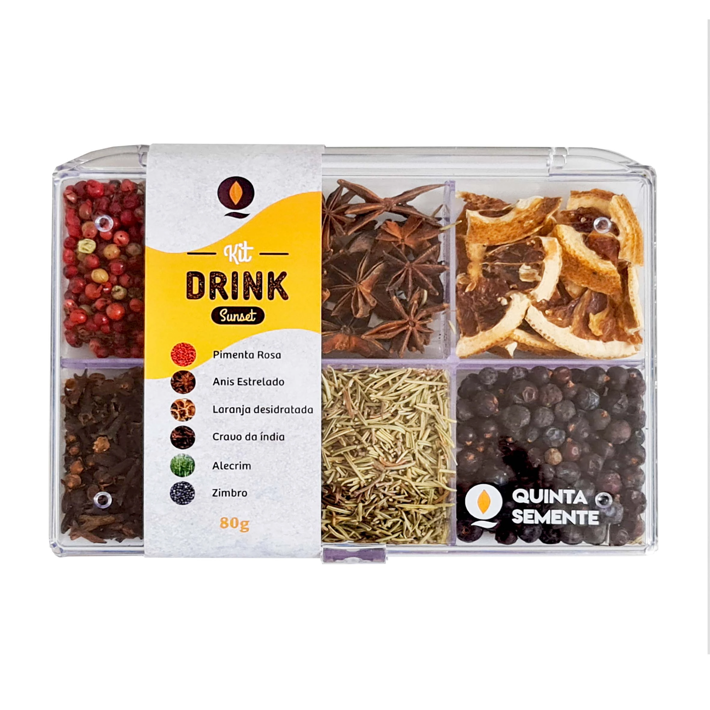 Kit Gin Quinta Semente Sunset 80g