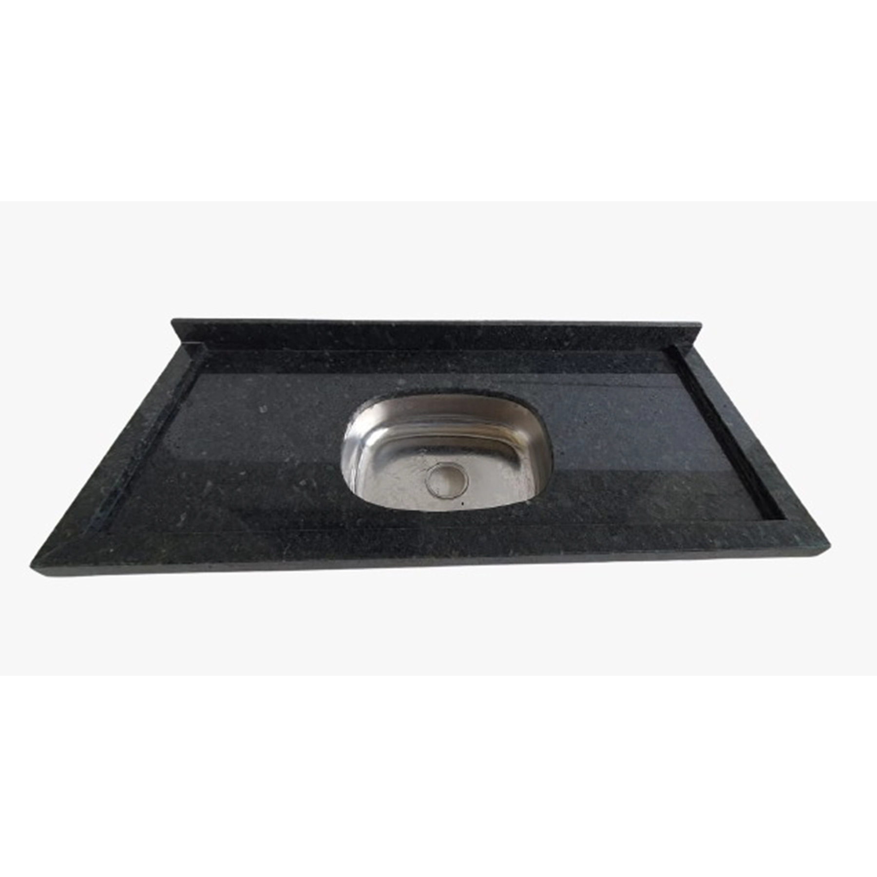 Pia de Cozinha Granito 120x55cm Verde Ubatuba
