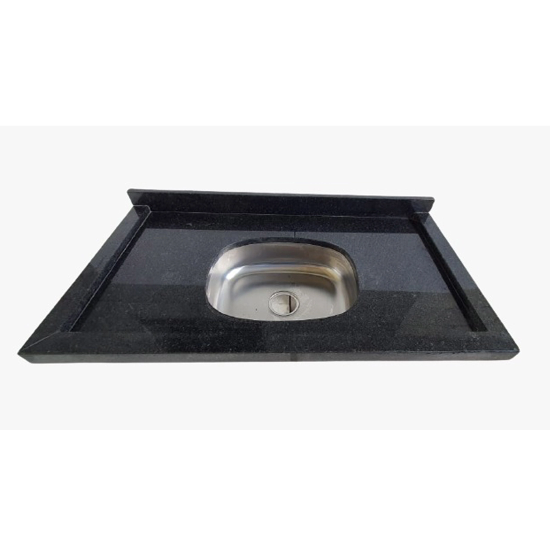 Pia de Cozinha Granito 100x55cm Preto São Gabriel