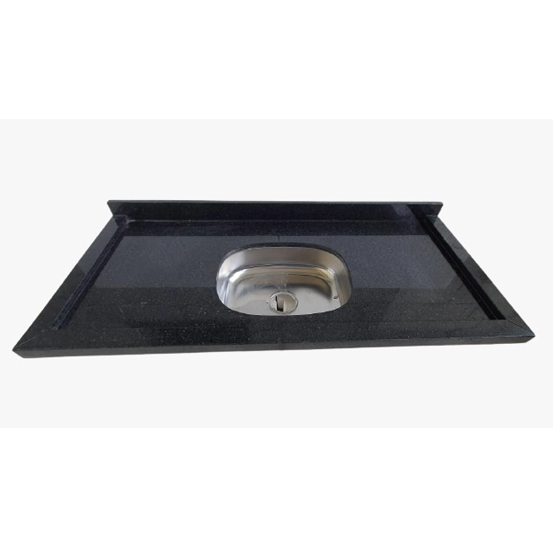 Pia de Cozinha Granito 120x55cm Preto São Gabriel